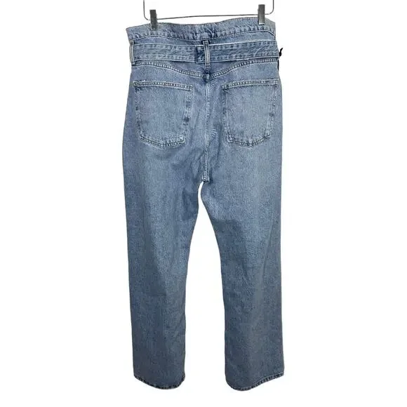 Agolde Reworked 90's Jeans Cinched High Rise Straight 29 New Revival Denim NWT Straight Leg